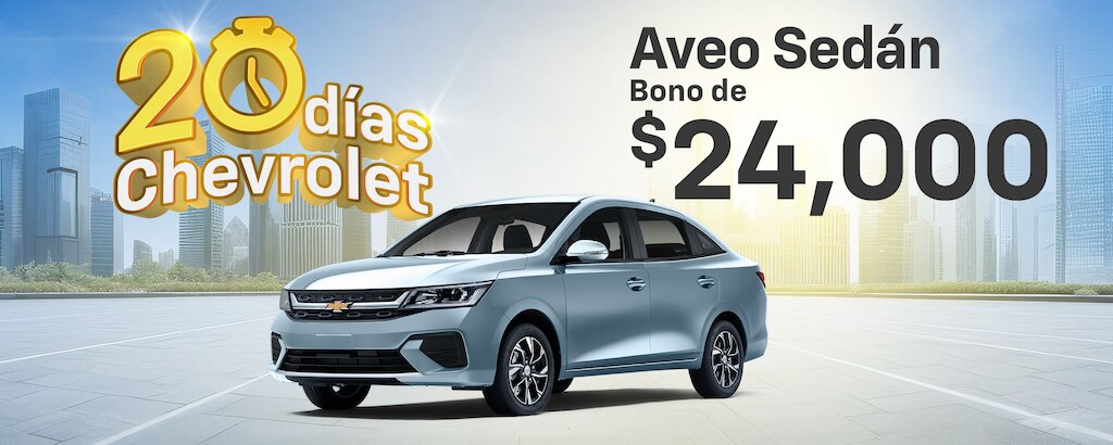 Chevrolet Aveo 2025, nuevo auto sedán con Smartphone Integration, camára de visión trasera y sistema de seguridad activa