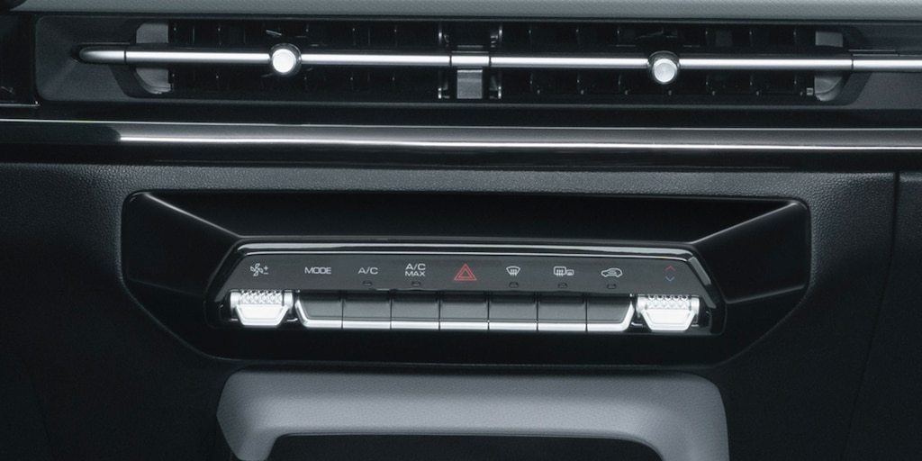 Nuevo Chevrolet Aveo tipo Sedán 2025, con aire acondicionado electrónico de controles automáticos