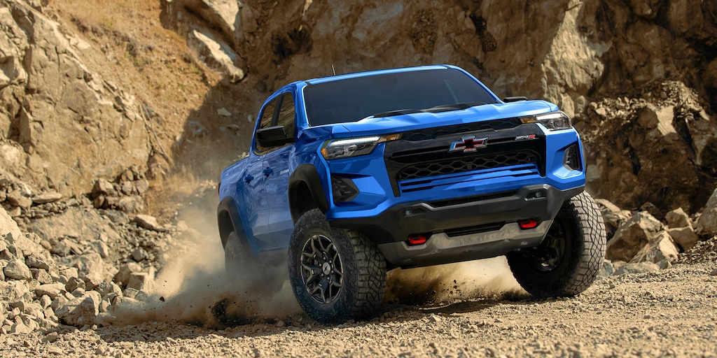 Chevrolet Colorado ZR2 2025 4x4 con modo de manejo Flexride con selección: normal, remolque, todo terreno, terreno y Baja